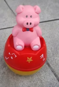 Stehaufmännchen SCHWEINCHEN Stehaufpuppe Musikpuppe Wackelpuppe Неваляшка 70er - Bild 1 von 4