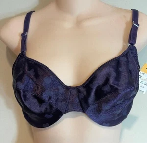 Vintage LOVABLE GLISTEN UP Bra 38C NWT   Second Skin. Grape color - Picture 1 of 5