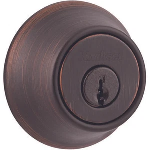 Kwikset Microban Single Cylinder Deadbolt Keyed 96600-673 Venetian Bronze (2) - Picture 1 of 5