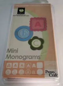 Cartucho Formas Cricut Mini Monogramas 29-0018 Provo Artesanía TOTALMENTE NUEVO/SELLADO - Imagen 1 de 2
