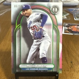2024 Topps Tribute MOOKIE BETTS Green Parallel 86/99 - Dodgers - Picture 1 of 3