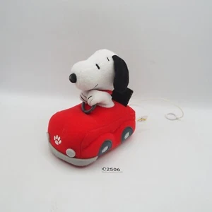 Snoopy Peanuts C2506 Universal Studio Japan NOTWORKING Riding Car 4.5" Plush Toy - Picture 1 of 9