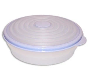 Tupperware Stumpables Cuenco Grande Poco Profundo Redondo 4 Tazas Púrpura Claro NUEVO ❤️ - Imagen 1 de 2