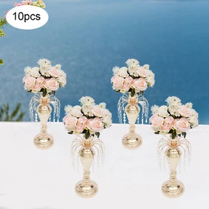 10 Piezas Jarrón y Pilar Candelabro para Mesas Suministros de Boda Decoración - Imagen 1 de 23