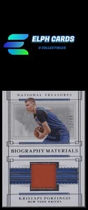 2020-21 Panini National TreasuresKristaps Porzingis Biography Materials - Picture 1 of 2