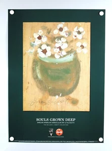 FLORES"" 96 Póster de Souls Grown Deep African Amer de la década de 1980 de Jimmy Lee Sudduth "FLORES - Imagen 1 de 5