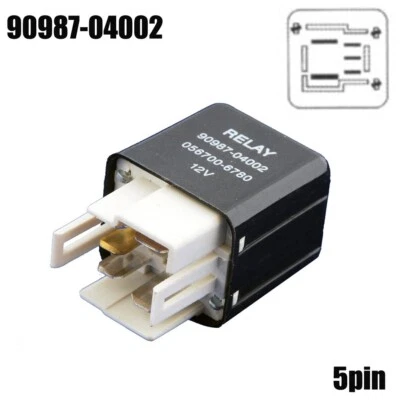 5 Pin Black Relay 90987 04002 12V 056700 6780 for Toyota Cooling System - Image 1 of 4