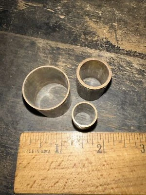 Print Block  “ 3 Brass Border Frames “ Room For Type, Round. - Image 1 of 4