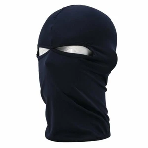 2 Hole Balaclava Full Face Mask Beanie Ski Sun Hood Motorcycle Cycling Halloween - Picture 1 of 27
