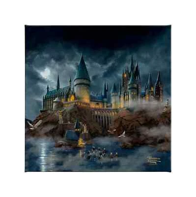Thomas Kinkade Studios Harry Potter Castillo de Hogwarts 14 x 14 lona envuelta Foto 1 de 2