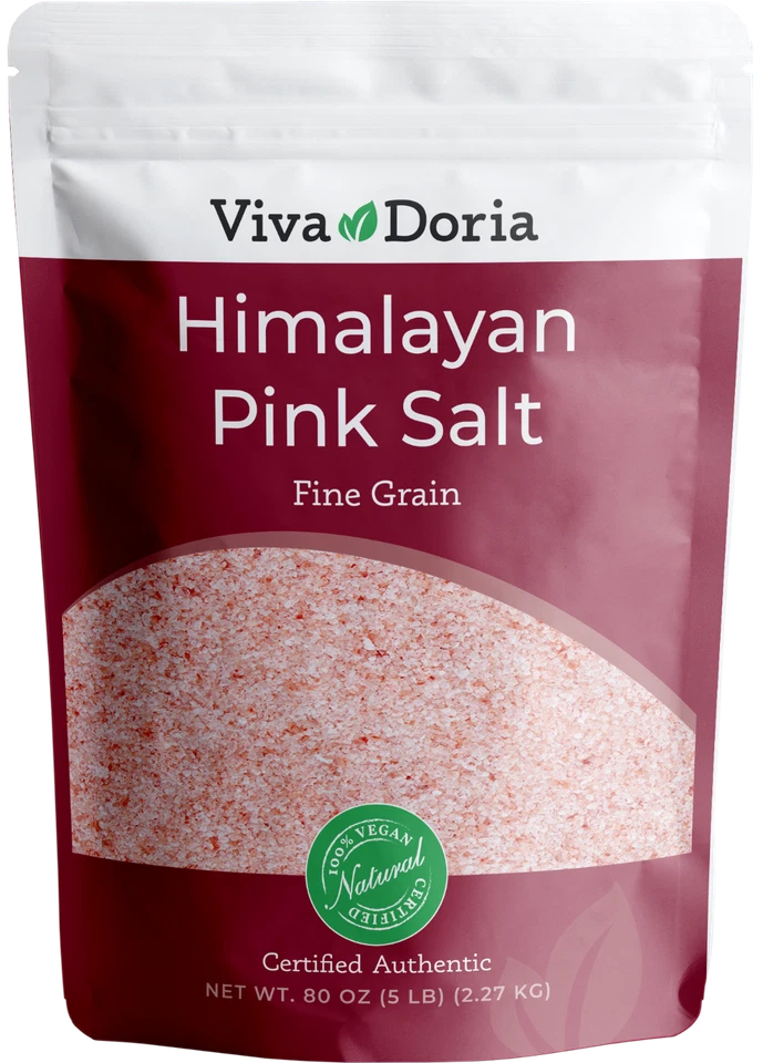 Viva Doria Natural Himalayan Crystal Pink Salt, Fine Grain, 5 Lb - Image 1 of 1