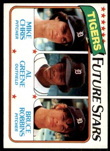 1980 Topps Tigers Future Stars - Mike Chris/Al Greene/Bruce Robbins Rookie