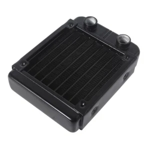 DIY Liquid Cooling System High-Density Fins 8 Row Aluminum Tubes Radiator 90mm - Photo 1/8