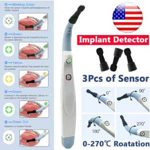 Dental Implant Locator Detector Detachable Sensor 3Pc Head 270°Rotating Spotting - Picture 1 of 12