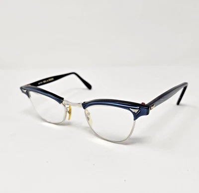 Vintage American Optical Browline 12KGF Eyeglasses Frames ONLY 46-22 5 1/4" READ - Image 1 of 4