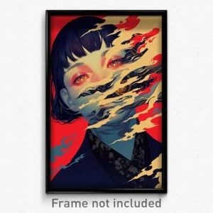 Movie Art Poster - Woman Feeling Grumpiness, Adventurous Frilled (Filmdruck) - Bild 1 von 1