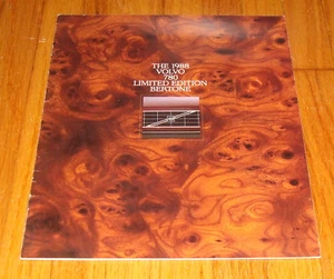 Original 1988 Volvo 780 Limited Edition Bertone Sales Brochure - Picture 1 of 2