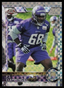 2015 Topps Chrome Xfractor TJ T.J. CLEMMINGS #163 MINNESOTA VIKINGS ๐ - Foto 1 di 1