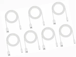4x Micro Data & Fast Charging Phone Cable 6ft USB 2.0 A Male to Micro B Male 4pc - Picture 1 of 5