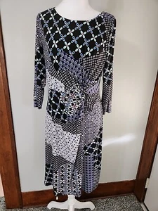 Dana Buchman Dress Size M 3/4 Sleeve - Picture 1 of 5