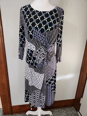 Vestido Dana Buchman Talla M Manga 3/4  Foto 1 de 4