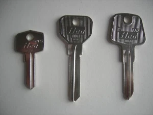 MG MGB MIDGET KEY BLANKS BLANK 70 thru 77 BLANKS KEYS MG1 62FS X51 AA2 - Picture 1 of 2