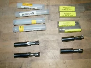 8 Stck. Vollhartmetall Schaftfräser 0,75 Zoll Schaft 0,67 Zoll Schnittdurchmesser 3 Nuten 3,5 Zoll & 4 Zoll OAL - Bild 1 von 7