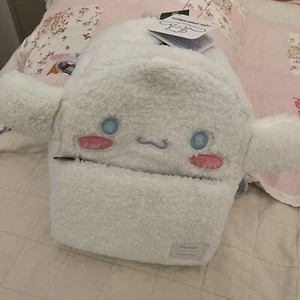 Sanrio Hello Kitty Loungefly Cinnamoroll Fuzzy Cosplay Mini Rucksack Neu mit Etikett - Bild 1 von 4