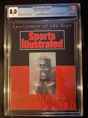1991 Sports Illustrated MICHAEL JORDAN SOY CGC 8.0 NEW SLAB 12/23/91 NEWSSTAND Foto 1 de 2