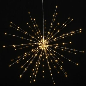 Plata Starburst - 50 cm - 200 adornos de luz interior/exterior LED - Alimentado principal - Imagen 1 de 4
