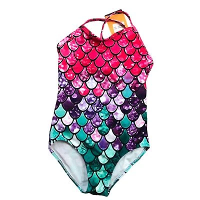 Traje de baño Honisen Mermaid de una pieza niñas 6/6X (120-130CM) multicolor NUEVO Foto 1 de 4