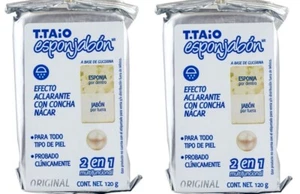 T. Taio  Esponjabon Mother Of Pearl Exfoliating Sponge / Concha Nacar (2 PACK) - Picture 1 of 2