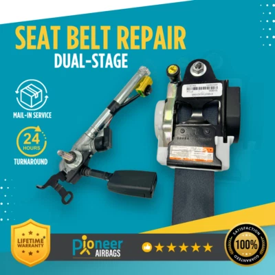 FOR ALL HONDA CIVIC SEAT BELT REPAIR DUAL STAGE REBUILD RESTORE SERVICE OEM - Image 1 of 4