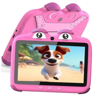  Kids Tablet 7 inch Tablet for Kids 3-7 Toddler Tablets for Kids Toddlers Red - Image 1 of 4