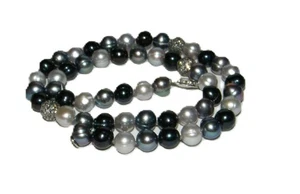 Honora Sterling Silver Cultured Freshwater Pearl Necklace - 18" - Picture 1 of 7