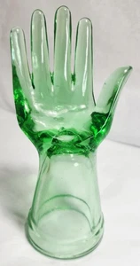 Neu GRÜN DEPRESSION STIL GLAS HAND RING SCHMUCK HALTER - Bild 1 von 5