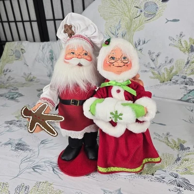 Набор фигурок рождественских кукол Annalee Santa and Mrs Clause - Изображение 1 из 4