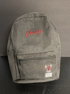 Herschel Supply Co Chicago Bulls Windy City Patch Backpack Gray NBA Basketball - Picture 1 of 18