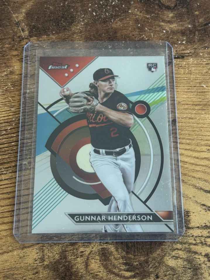 2023 Topps Finest Rookie Gunnar Henderson RC Baltimore Orioles #100 - Image 1 of 1