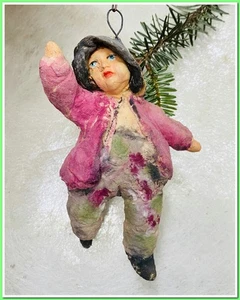 Ancien Ornement de Noël en coton Vintage Sapin Xmas Nouvel An 🎄#157252 - Picture 1 of 10