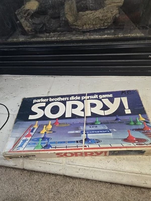 Vintage 1972 Parker Brothers Sorry Board Game. Complete READ - Image 1 of 4