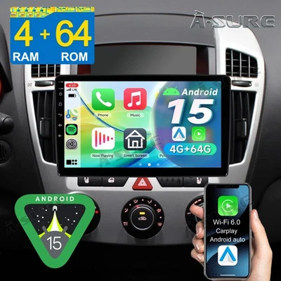 Autoradio für Kia Ceed ED 2007-2009 4G+64GB Android 15 GPS Navi CarPlay DSP GPS - Bild 1 von 4