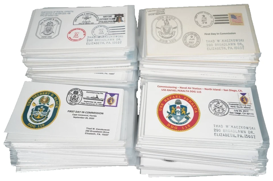 US 2000s-2020s COLLECTION OF 375 + GUIDED MISSILE DESTROYER NAVAL COVERS - Image 1 of 4