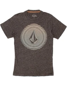 VOLCOM Womens Modern Fit Graphic T-Shirt Top UK 4 XS Grey Flecked AV08 - Picture 1 of 3