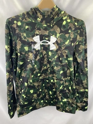 Under Armour Youth XL NWT Fleece Lined Hoodie Loose Fit Green Camo - Image 1 of 4