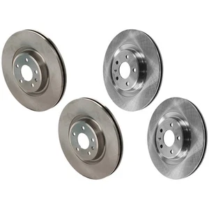 Front & Rear Brake Disc Rotors for Porsche Macan Audi A6 Quattro A7 S5 Q5 S4 - Picture 1 of 12