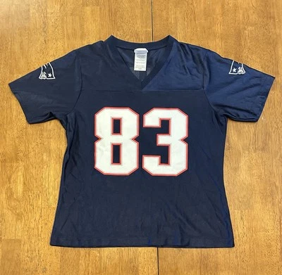 Camiseta de fútbol para mujer Wes Welker New England Patriots mediana Foto 1 de 4