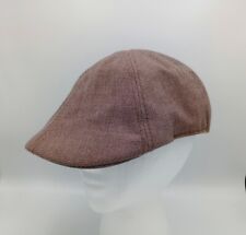 Classic Golf Style Hat Tan 1980s 1990s Style, Cabbie Hat, Flat Hat, Cigar Hat
