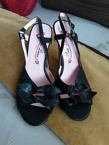 LADIES POETIC LICENCE PEEP TOE LEATHER SHOES*SIZE 5 - Picture 1 of 11