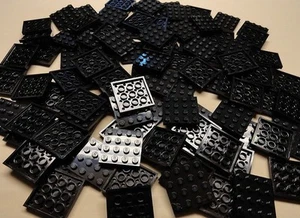 x100 NUEVO Lego Placas Negras 4x4 Ladrillo Construcción Placas Base Negras - Imagen 1 de 1